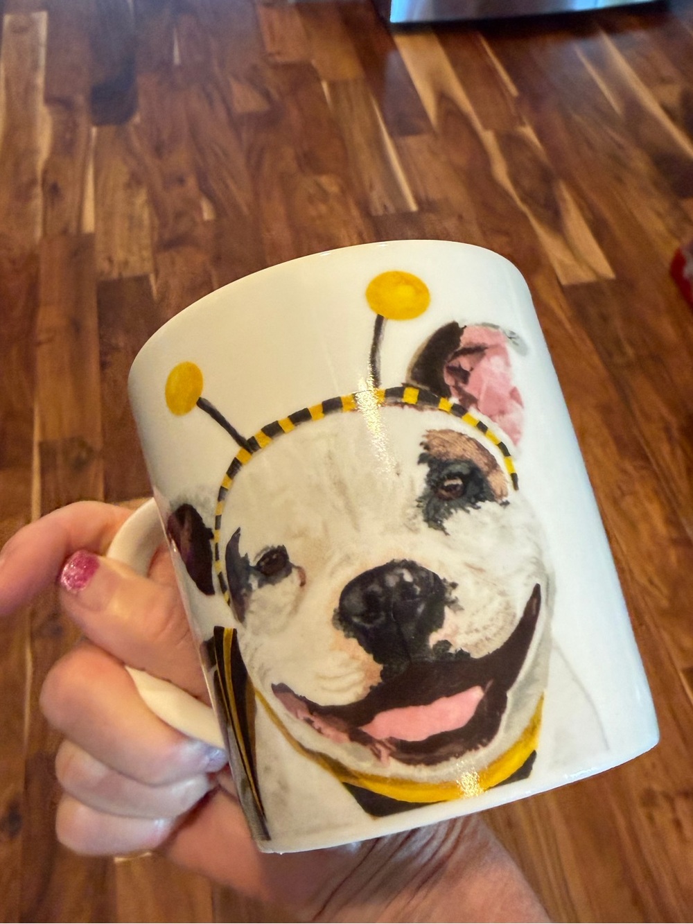 PPD Two Can Art Pitty in Bee Costume Coffee Tea Mug Cup. Bone China.